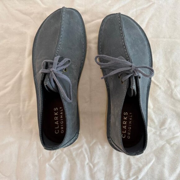 Rare Clarks Desert Trek - light blue suede - US Men's 8 - Picture 3 of 6